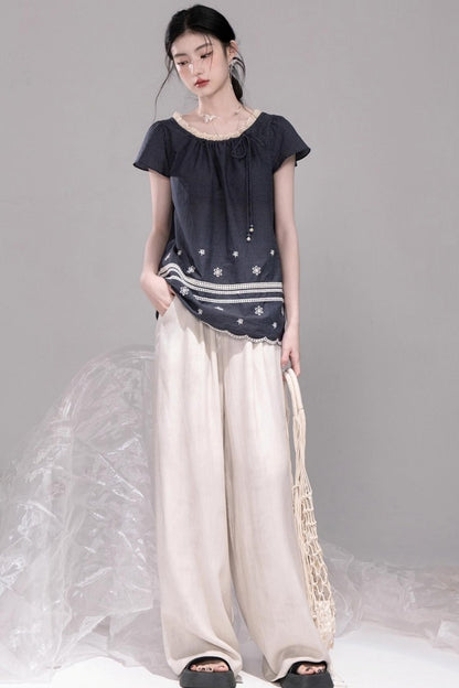 Coconut Sea Embroidered Set