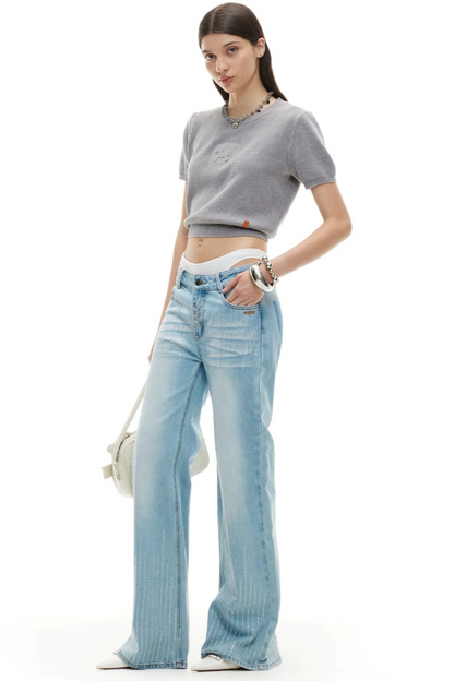 Embossed Pony Knit Tee
