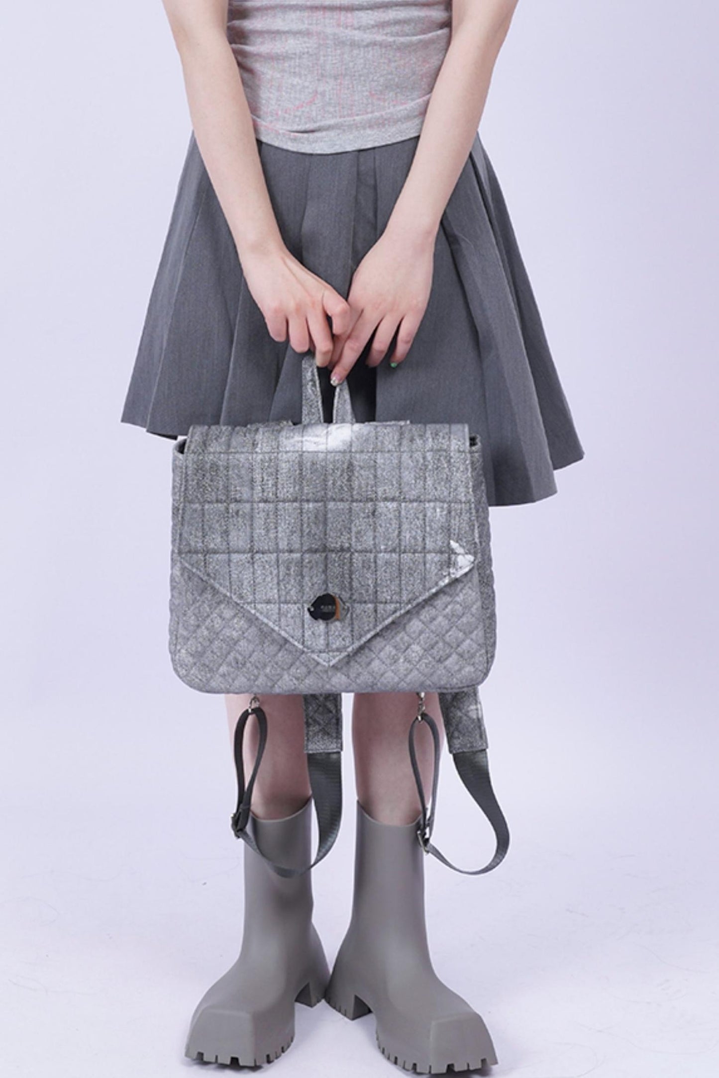 Triangle Flap Rucksack Bag