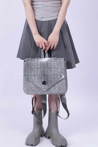 Triangle Flap Rucksack Bag