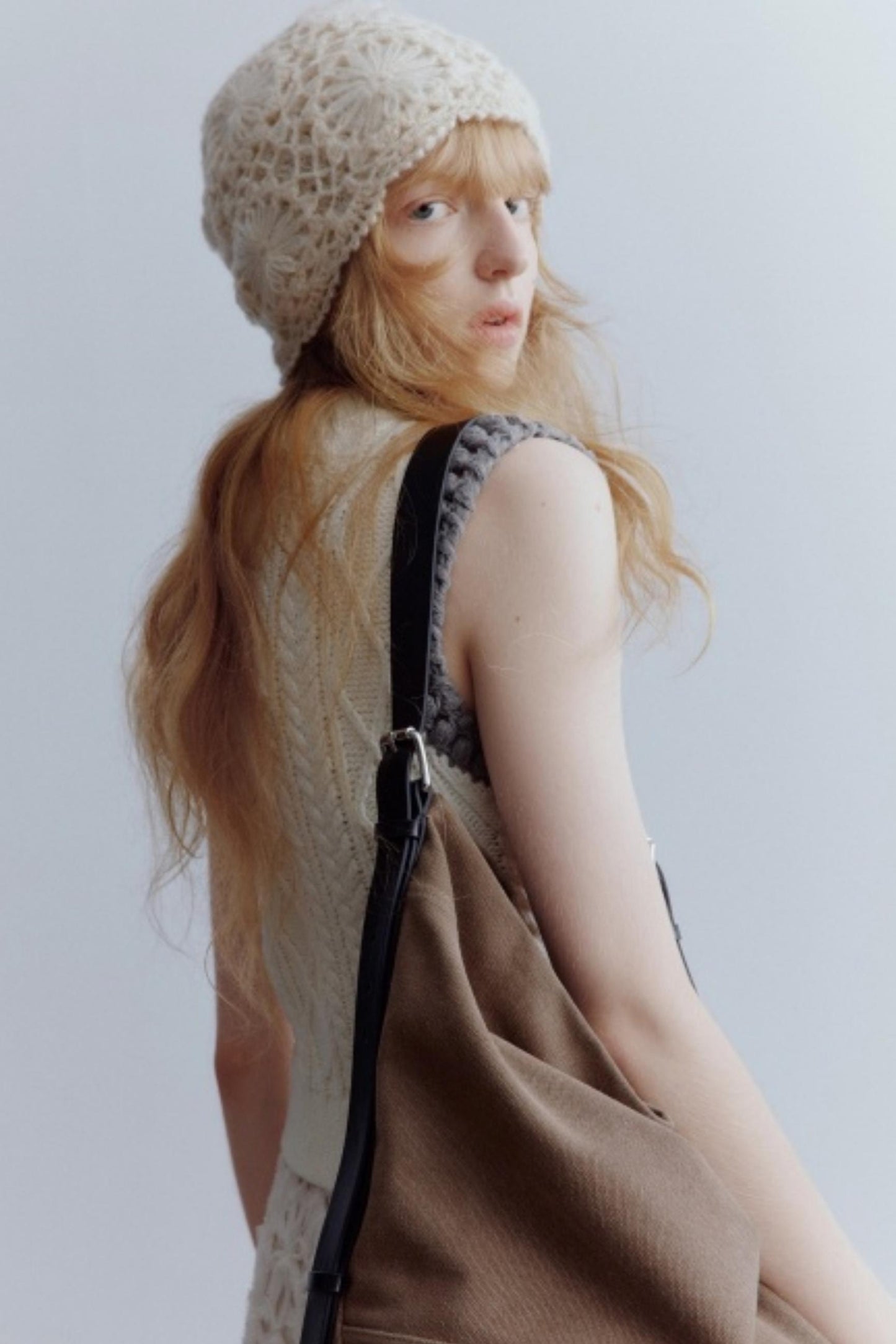 Lamb Cotton Crochet Woolen Vest