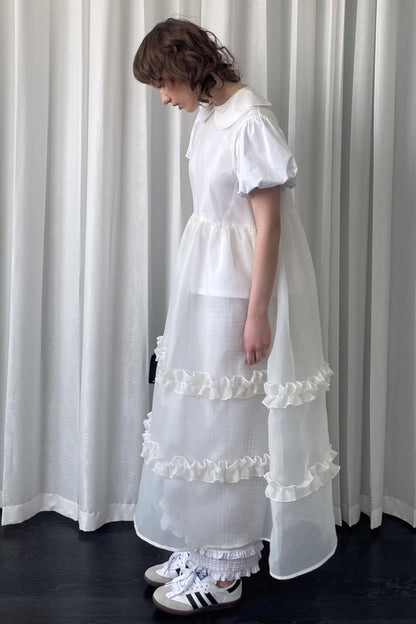 Lace Plaid Loose Fit Pants