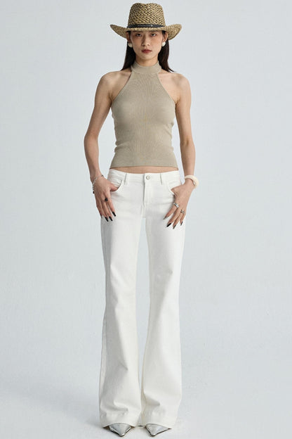 Micro Pocket Straight Leg Jeans