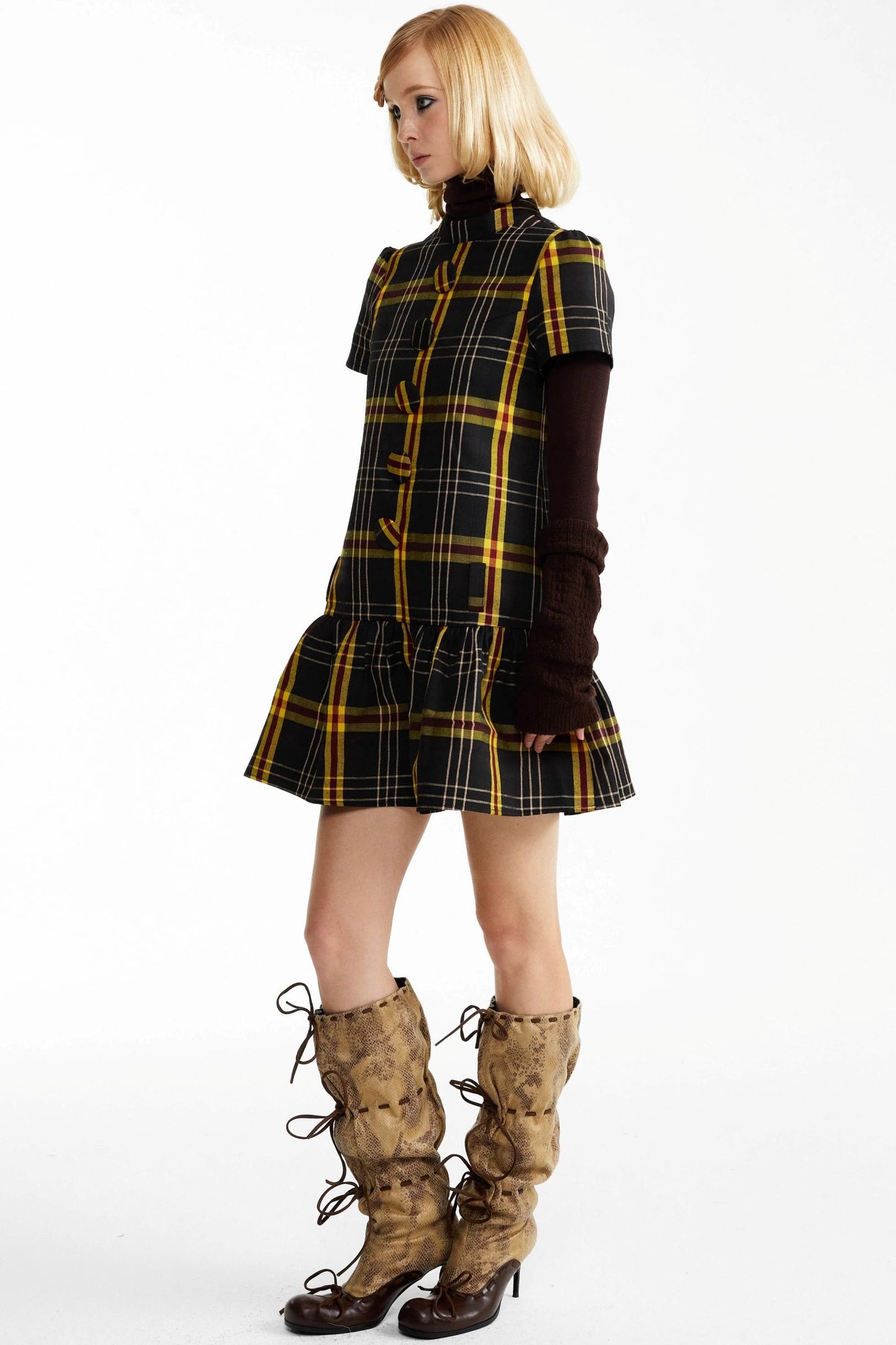 Fall Check Dress