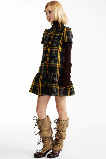 Fall Check Dress