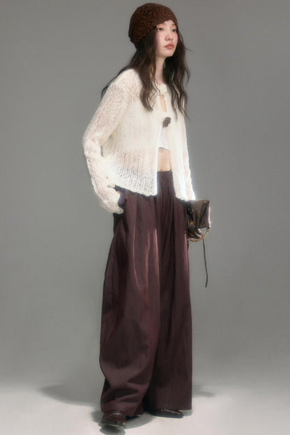 Original Floral Slim Fit Cut-Out Cardigan