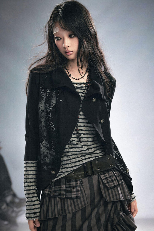 Reverse Stripes Anchor Top