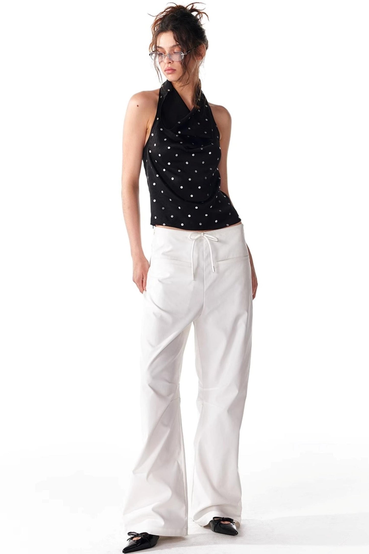 Silver Sleeveless Top