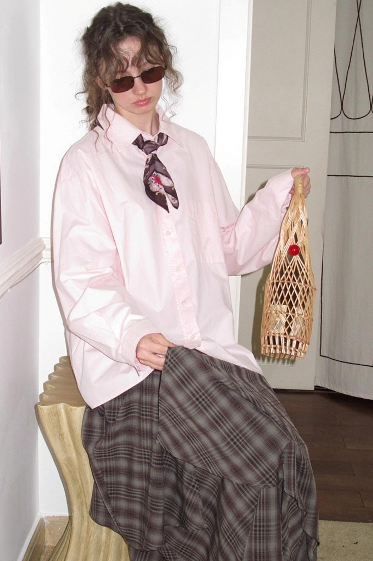 Irregular Cut Large Swing Skirt