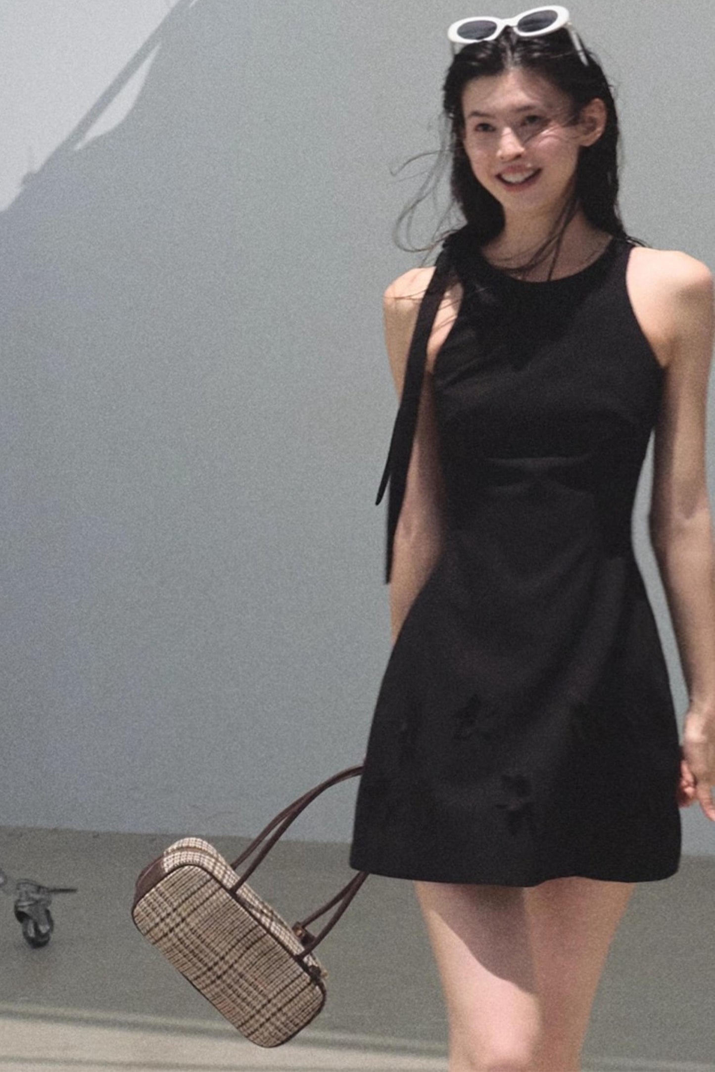 Floral Ribbon Waist Dress