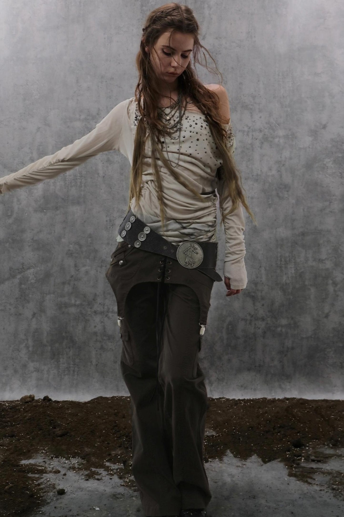 French Vintage Diamond Print Swing Top