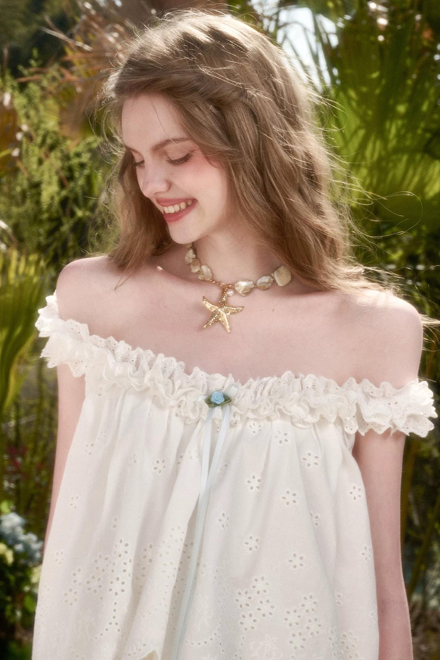 White Jasmine Cotton Embroidered Set-Up