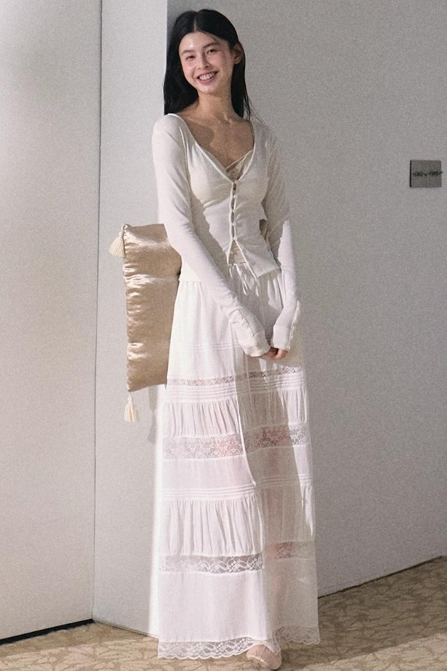 Bohemian Cotton Lace Skirt