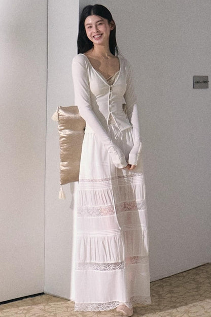 Bohemian Cotton Lace Skirt