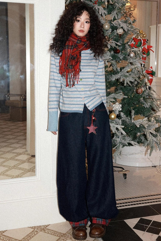 Candy Paper Wool Cardigan Set-Up