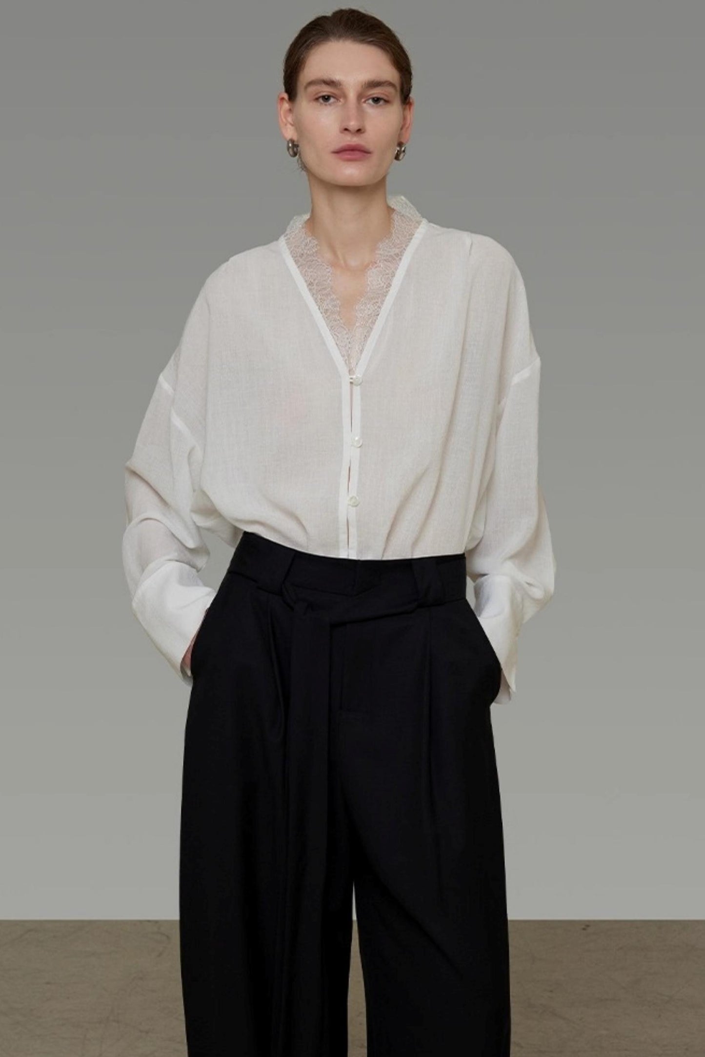 Autumn Lace V-Neck Top