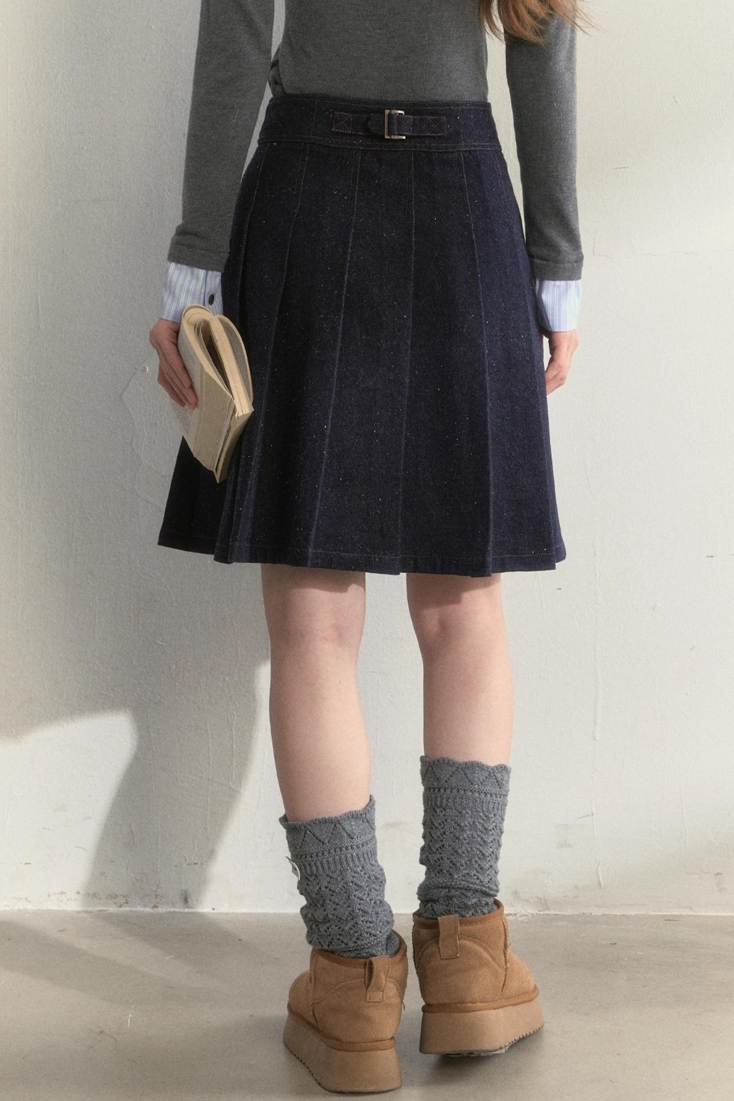 Retro Dot Denim Jacket Set-Up