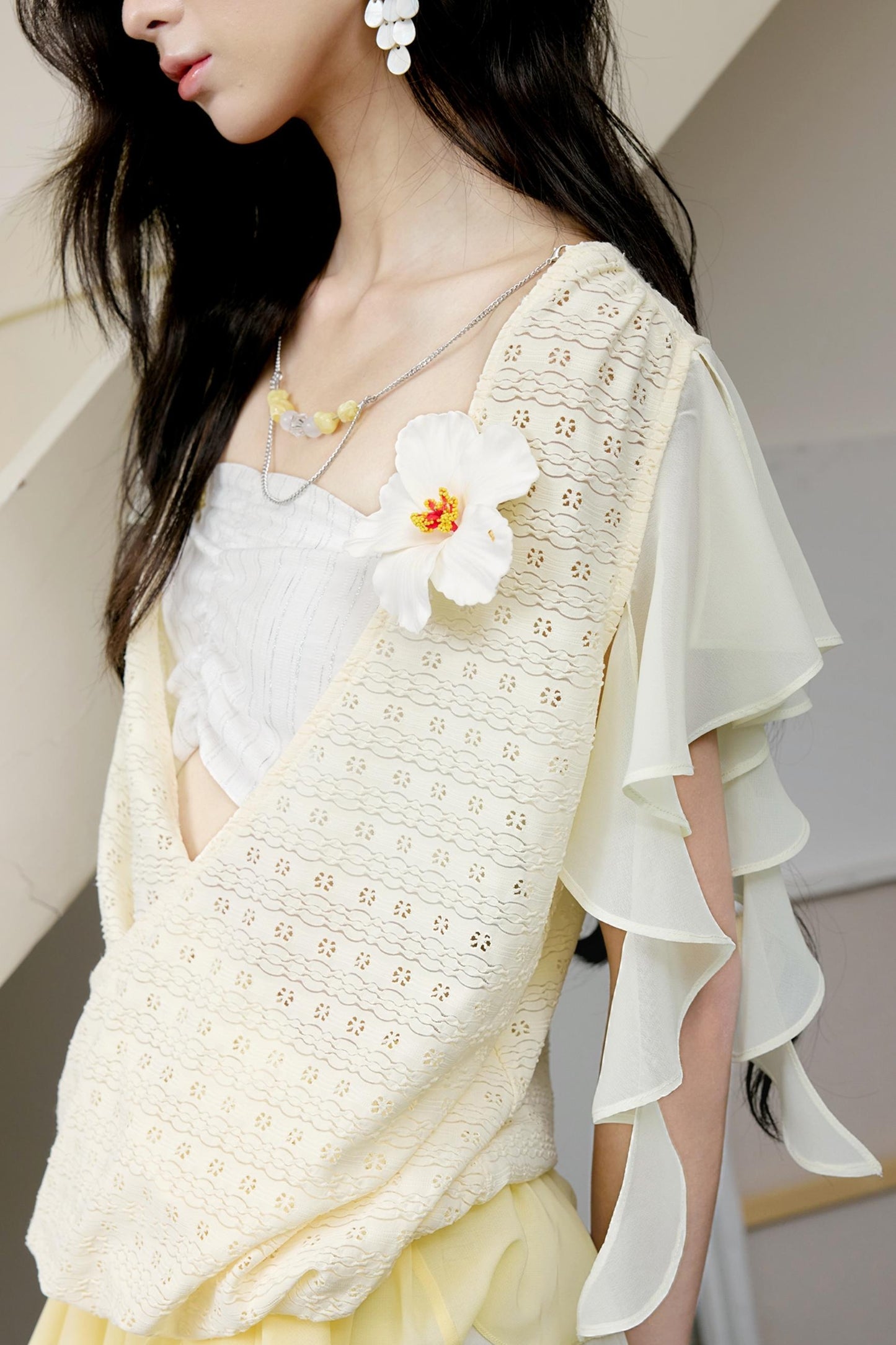 Yellow Stripe Knit Top