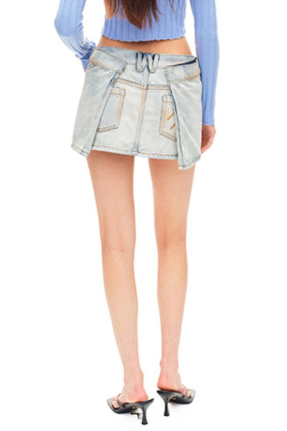 Sack Denim Skirt
