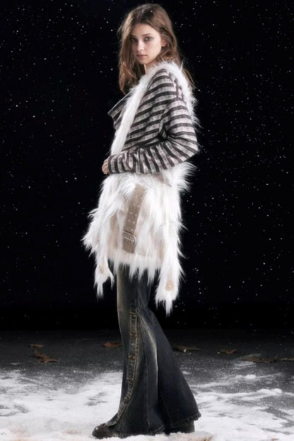 Punk Rabbit Ear Furry Bag