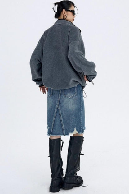 Seagull Gray Fleece Jacket