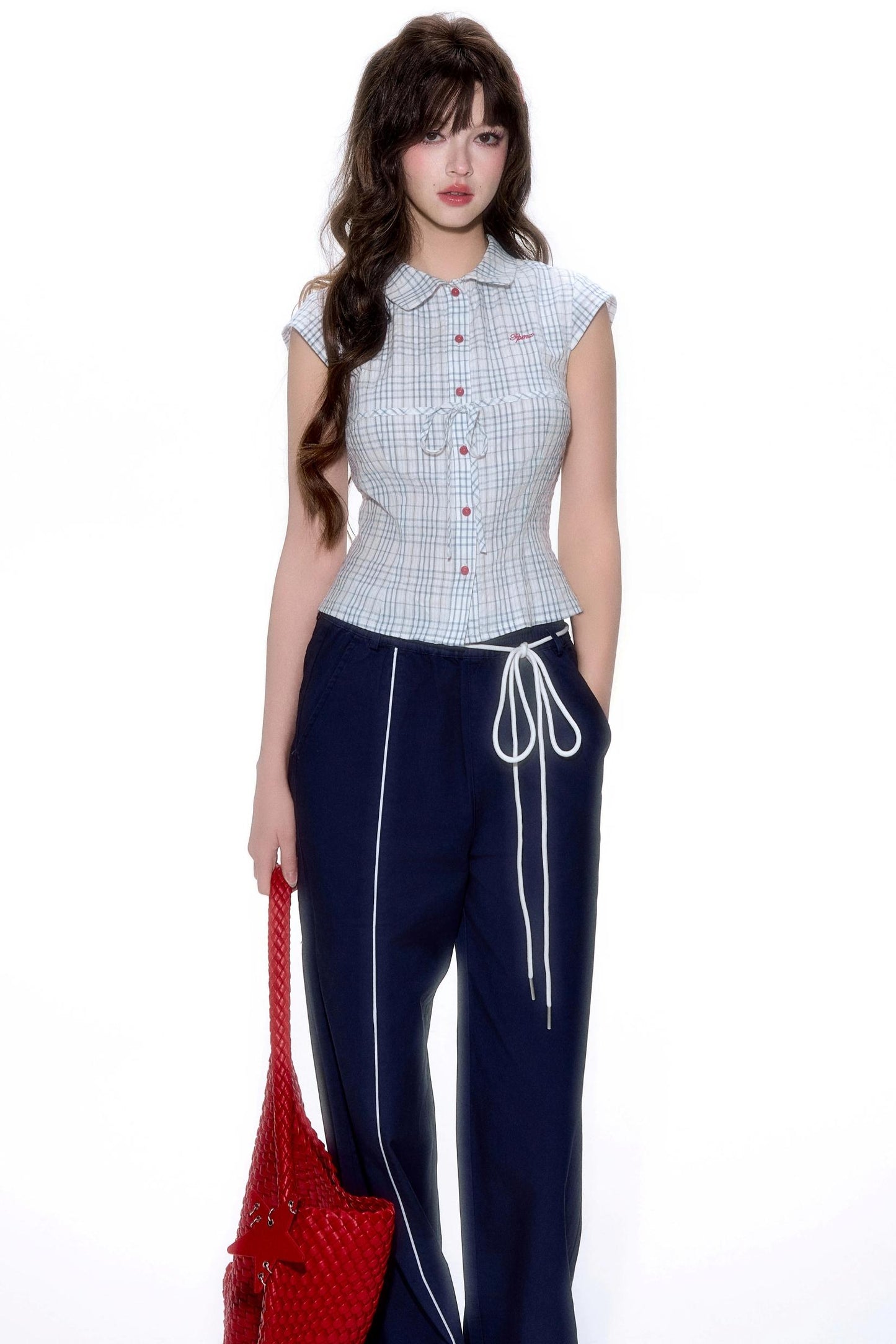 Short-Sleeve Color Block Shirt