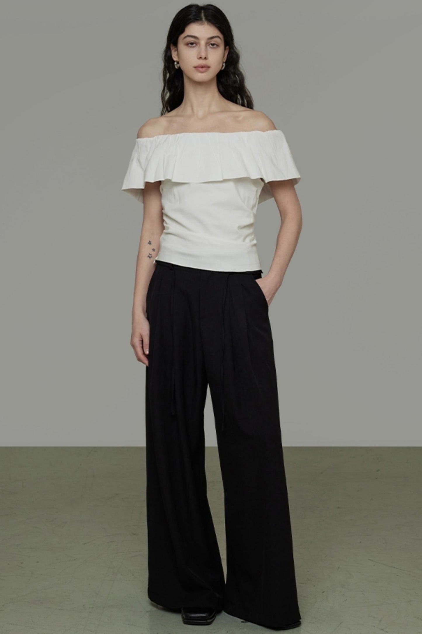 Modern Off-Shoulder T-Shirt