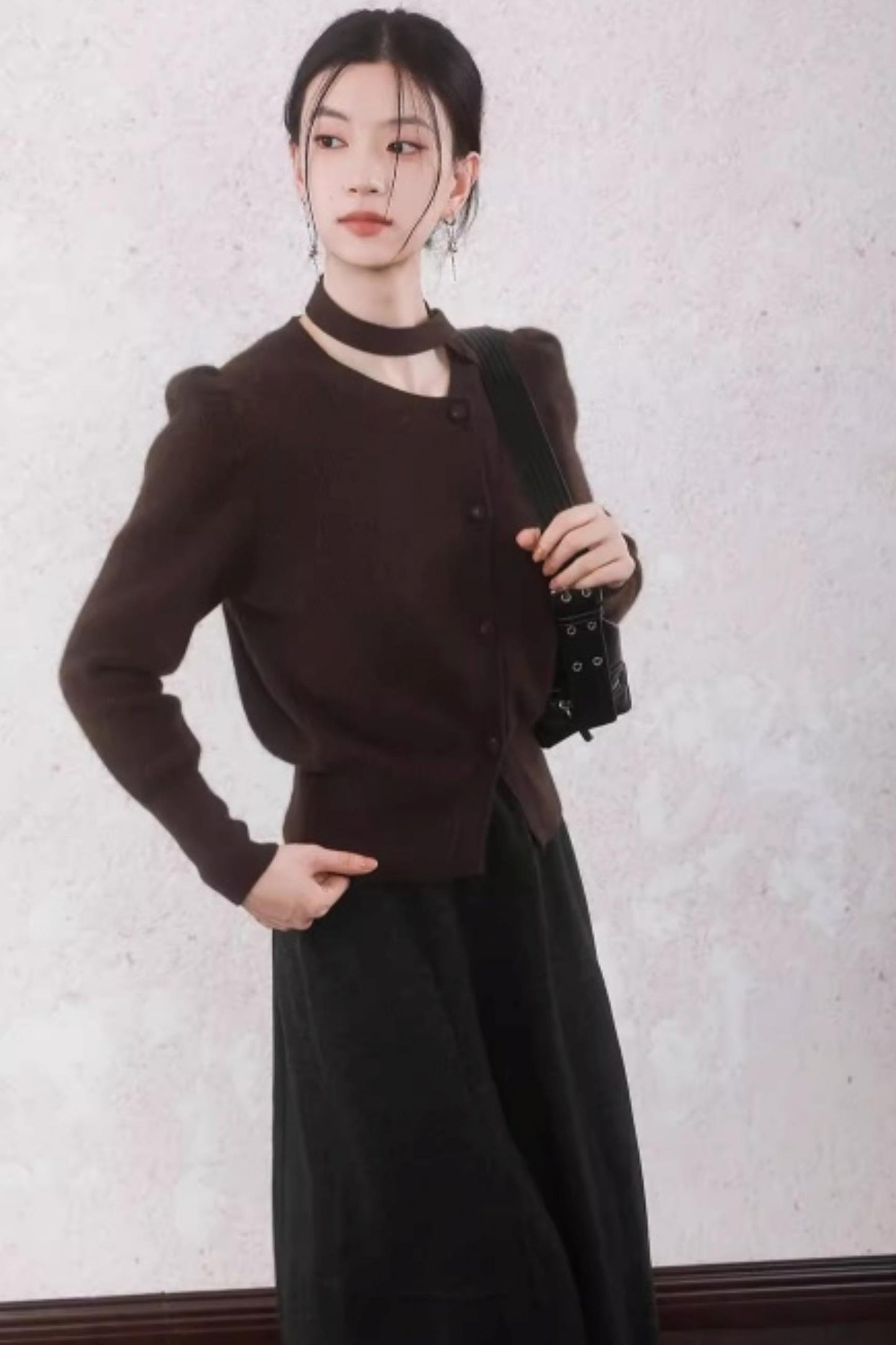 Asymmetrical Ribbon Sweater