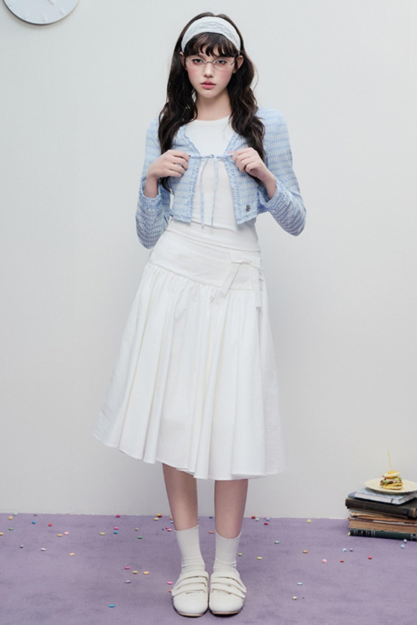 Lace Drawstring Cardigan