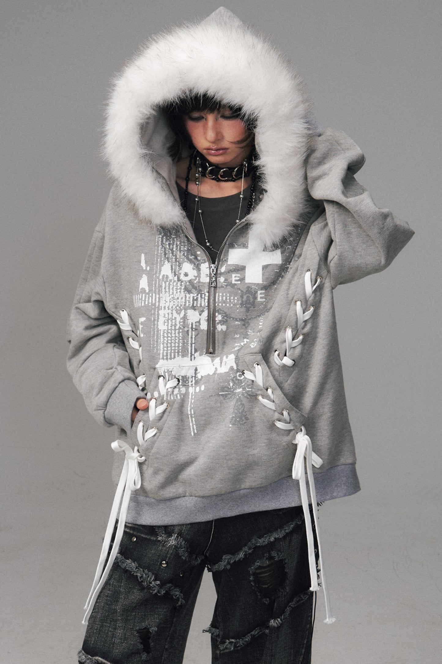 Back Garden Light Zipper Heavy Top