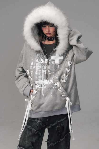 Back Garden Light Zipper Heavy Top