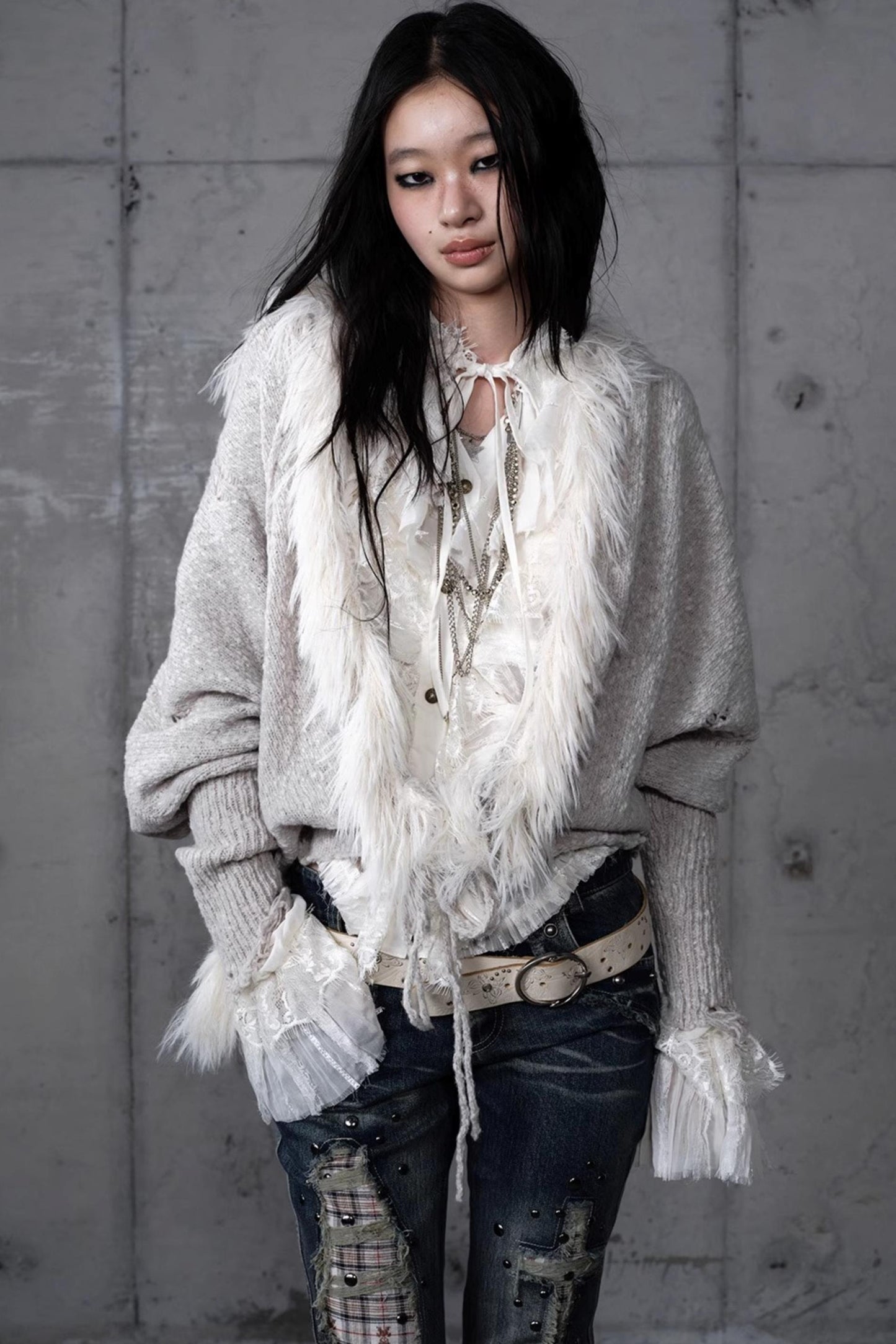 Lazy Vintage Hooded Sweater Coat