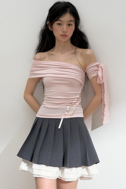 Vibes One-Shoulder T-Shirt