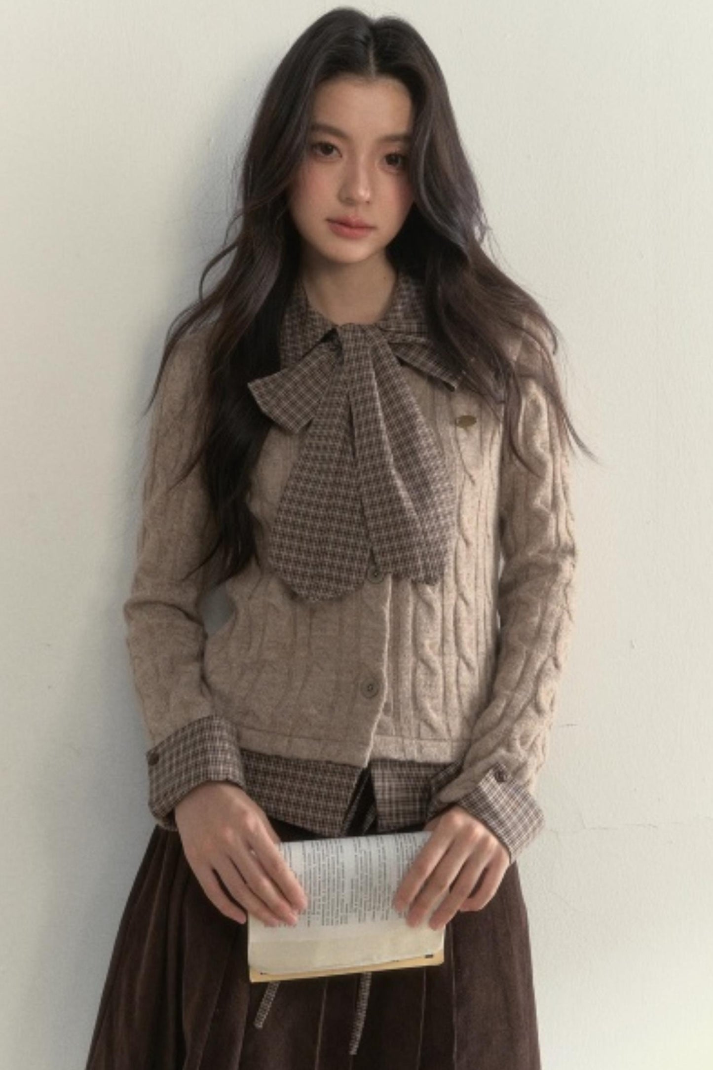 Retro Twist Knit Sweater