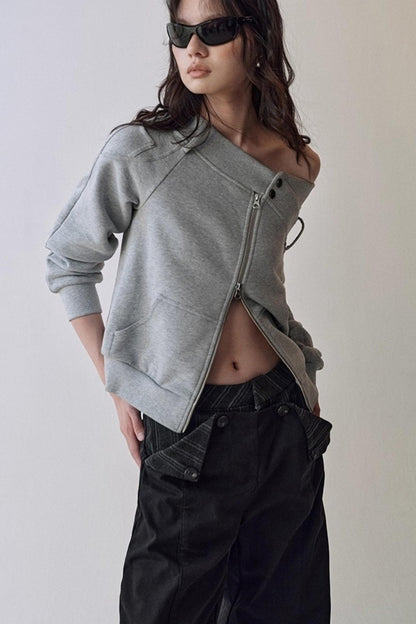 해체주의 원 숄더 가디건