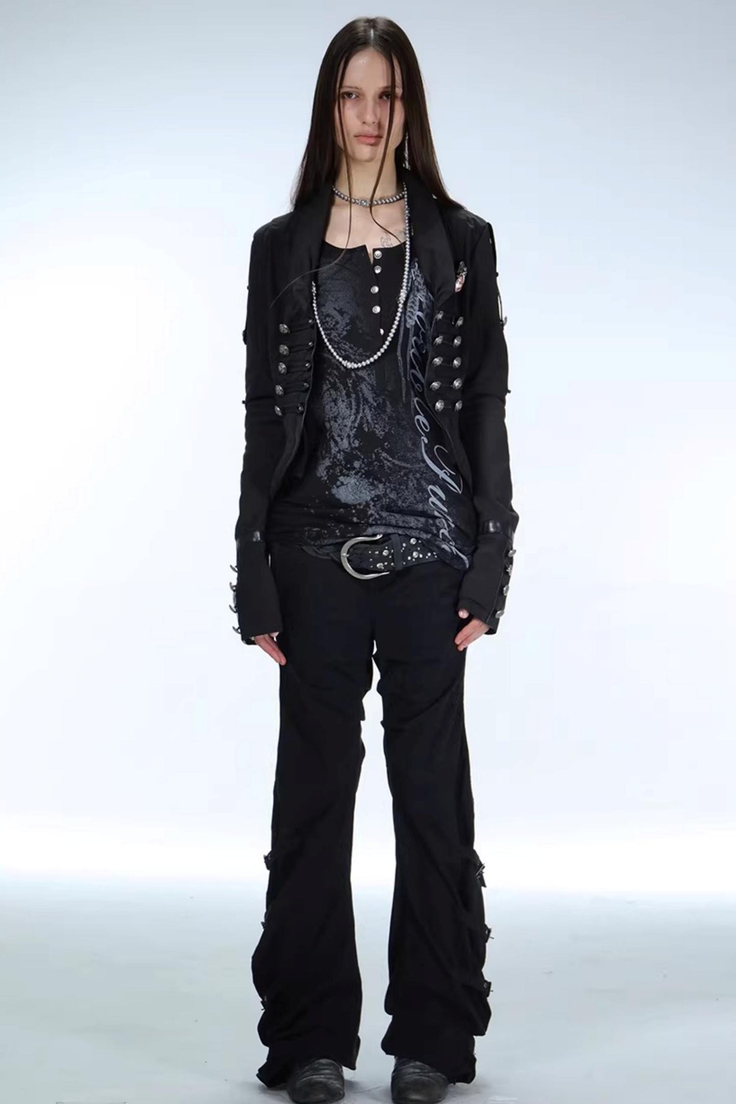 Retro Washed Cotton Trousers