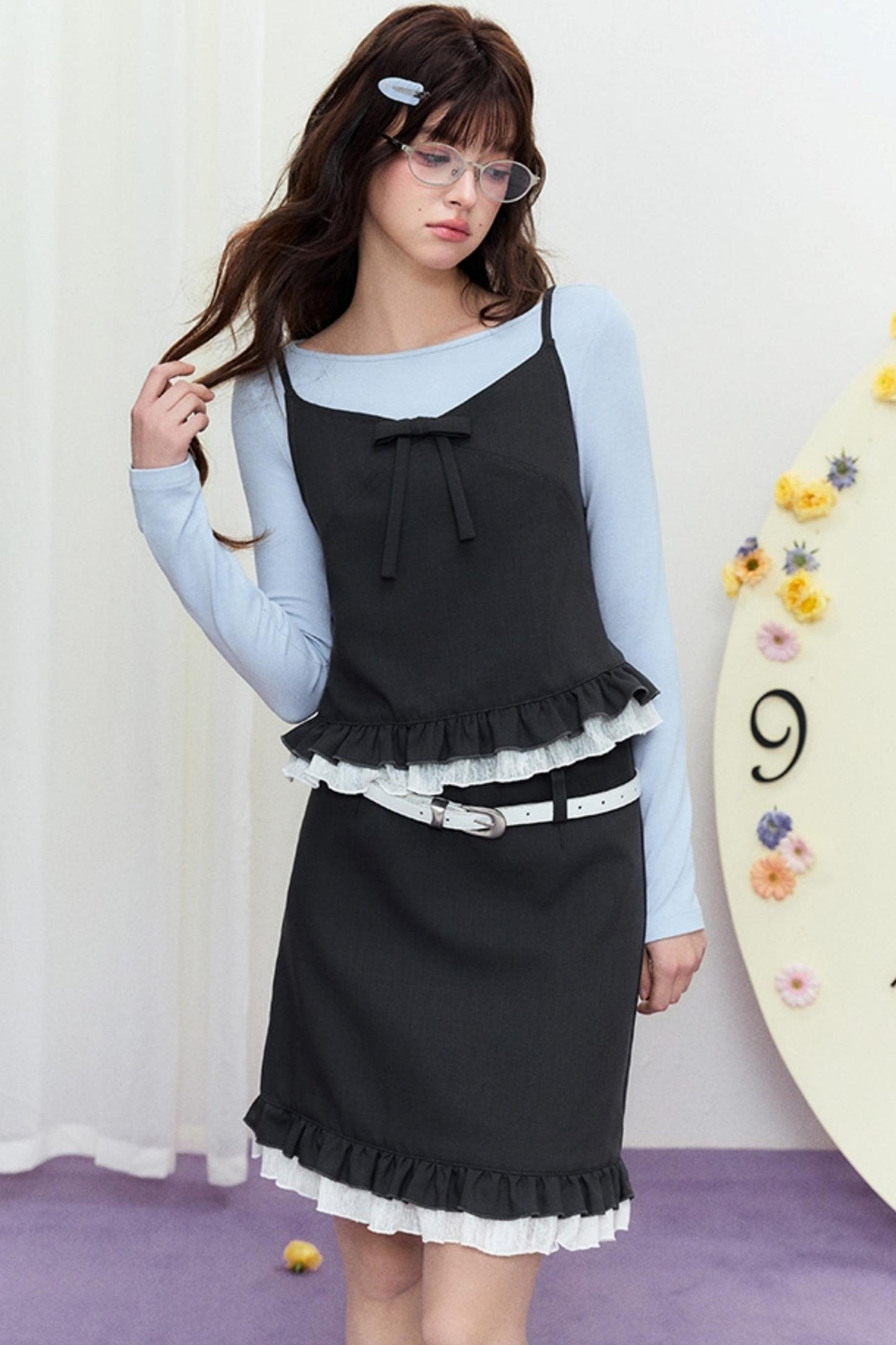 Luxury Lace Halter Bustier Set-Up