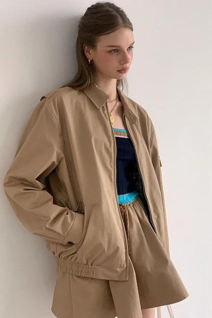 Rose Embroidery Loose Jacket