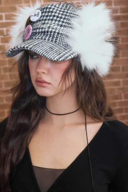 Winter Plush Baseball Cap