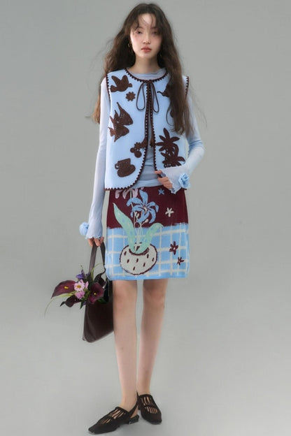 Original Island Rose Tencel Knit Top