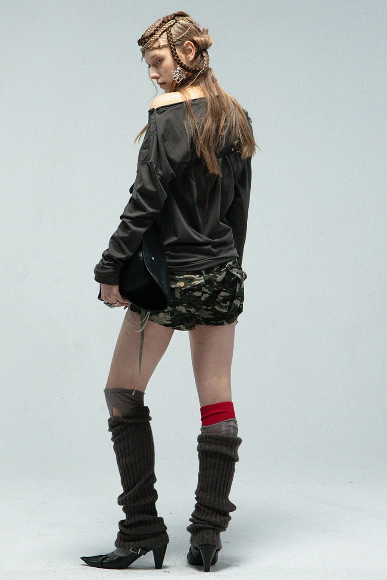 Low Waist Camo Hot Short Pants