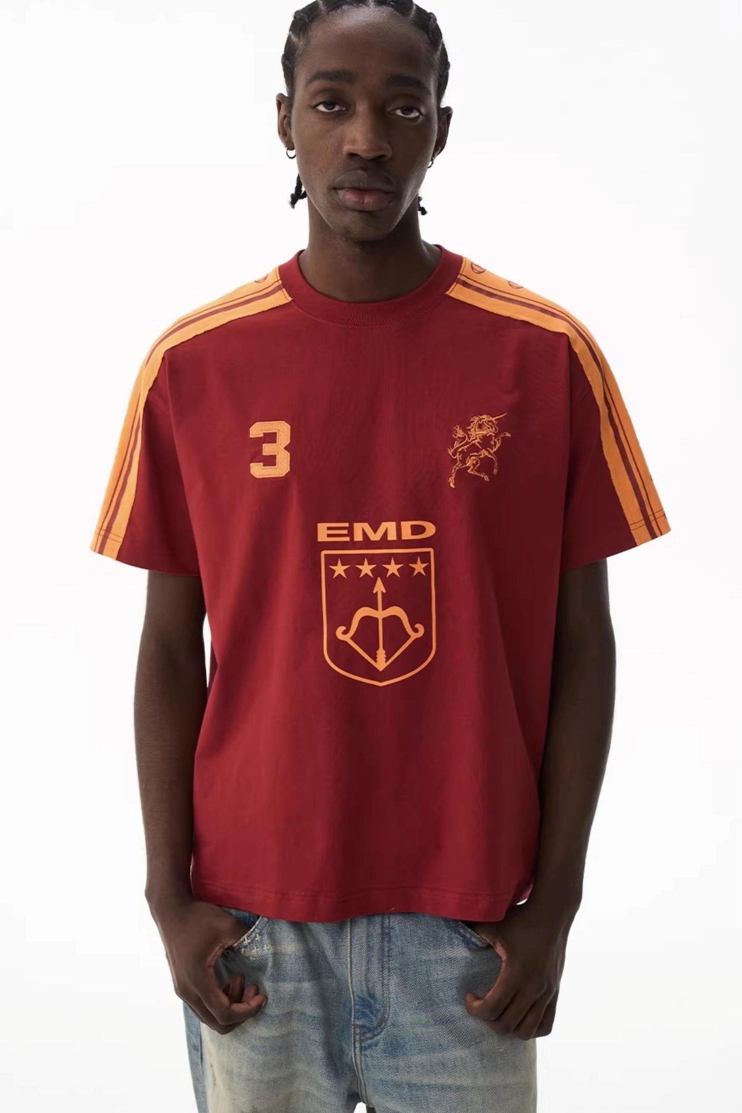Retro Contrasting Sports Top
