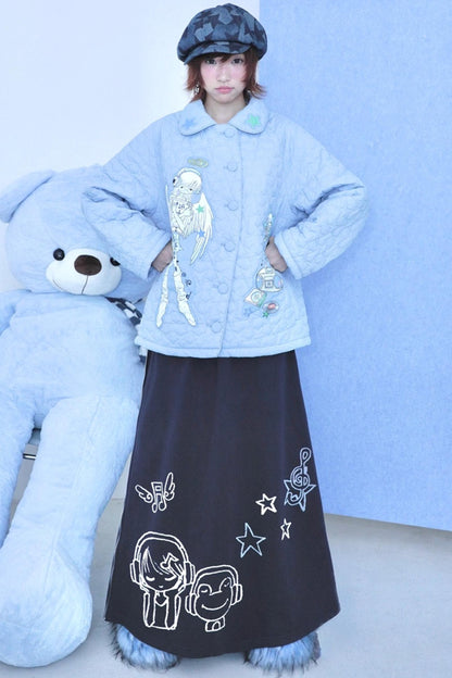 Original Navy Blue A-Line Skirt