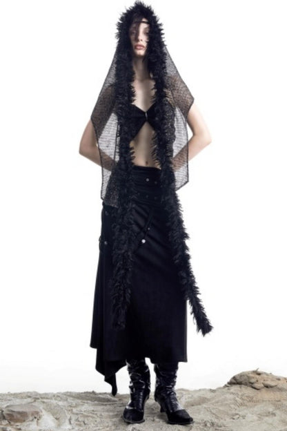 Snow Particles Wool Scarf