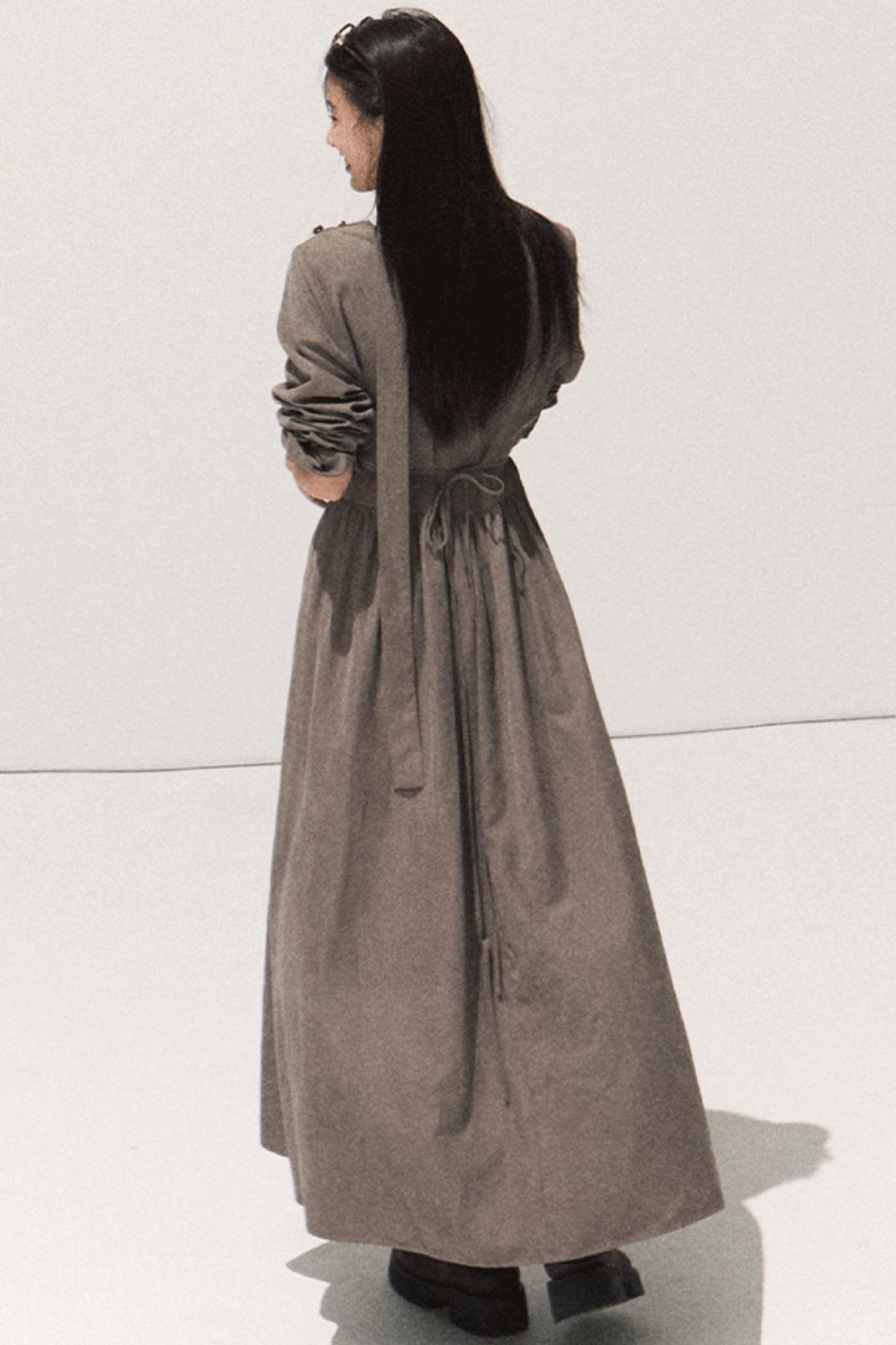 Moonlit Microvelvet Waist Dress