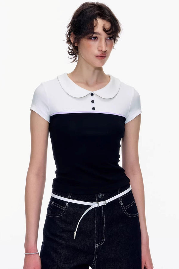 Doll Collar Polo Top