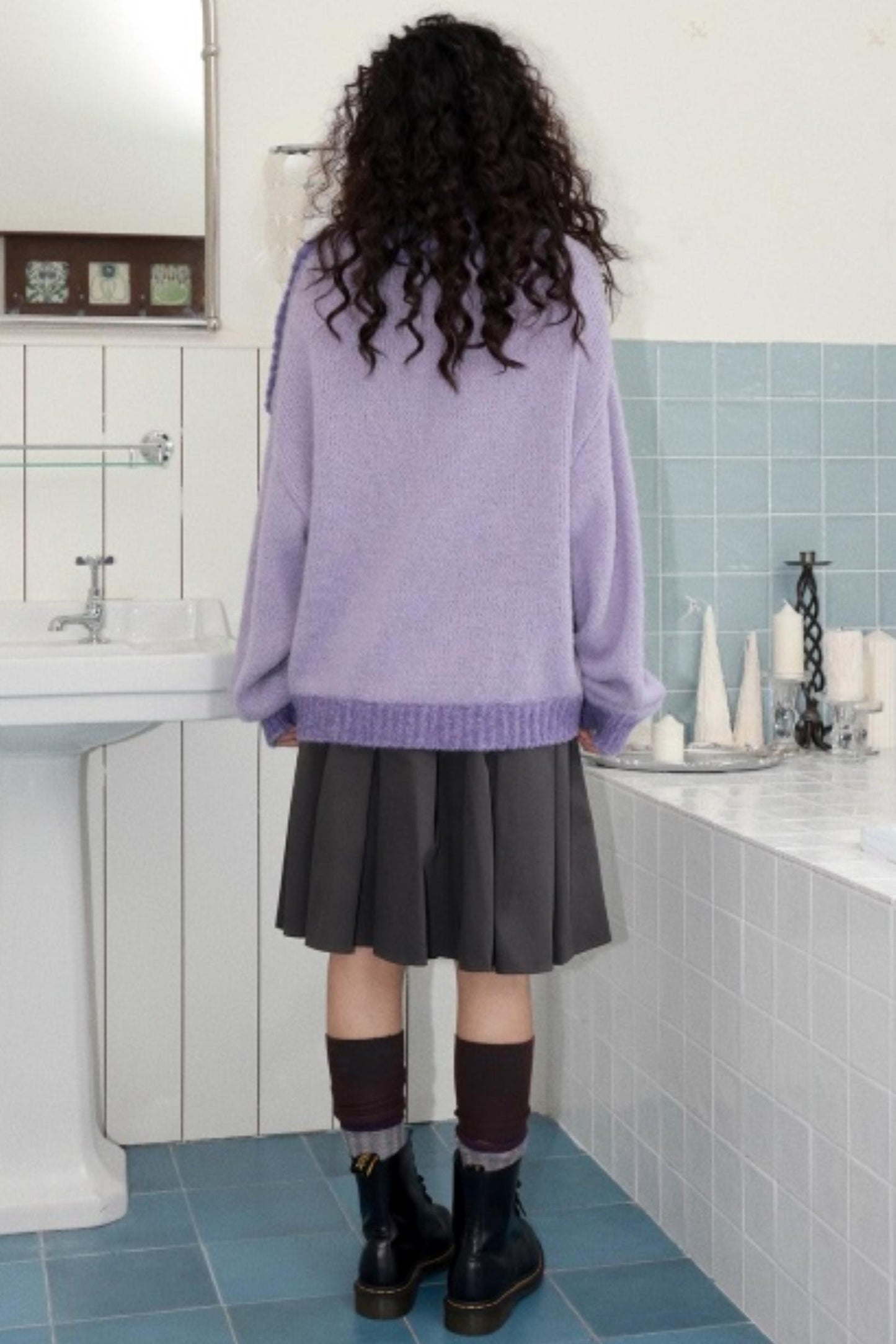 Fountain Pattern Knit Sweater