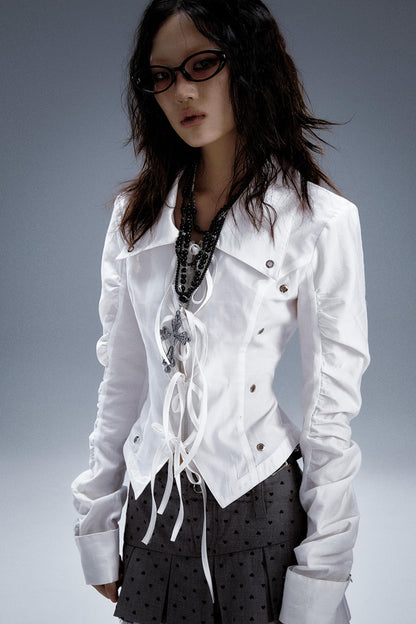 Spring Silhouette White Shirt