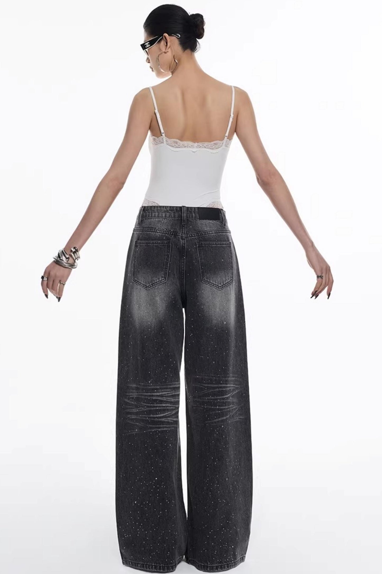 Lace Trim Camisole Jumpsuit Top