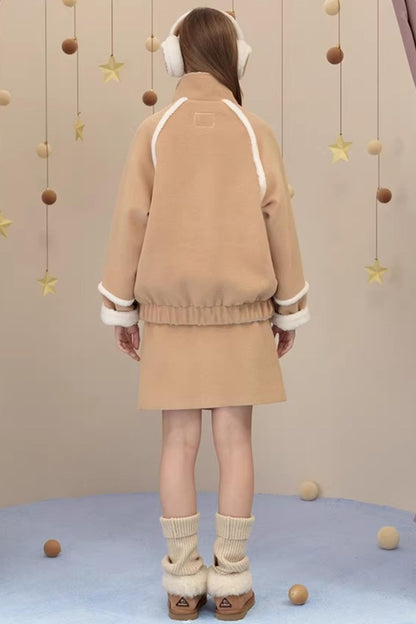 Snow Season Wool A-Line Skirt